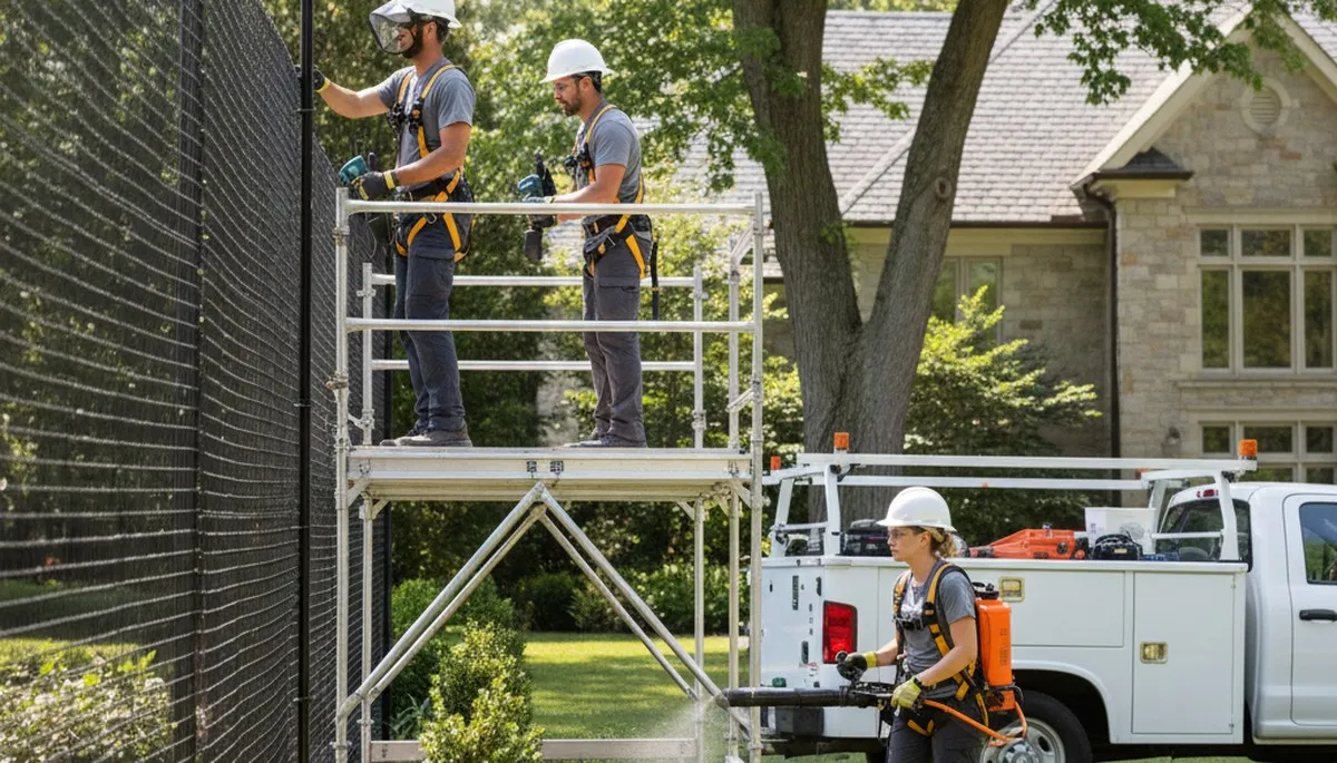Albany, GA tree service applying deer deterrent protection for trees and landscaping