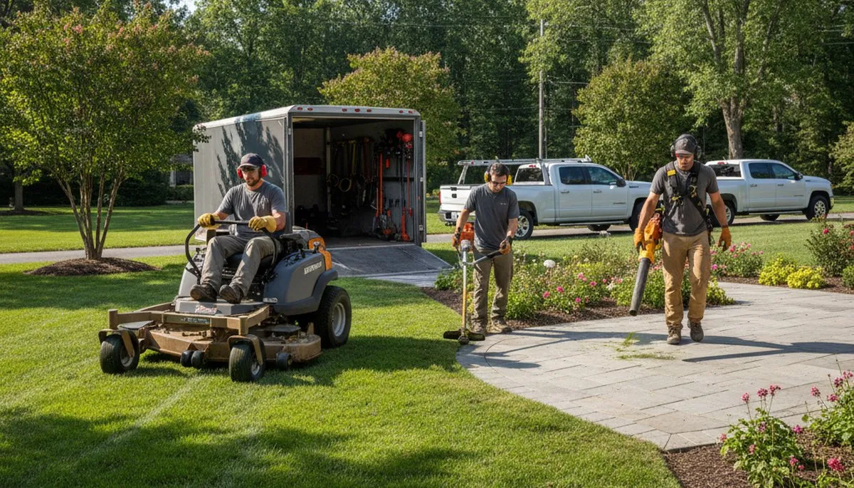 Arbor Tree Care tree-service crew in Albany, GA providing professional yard maintenance and lawn service