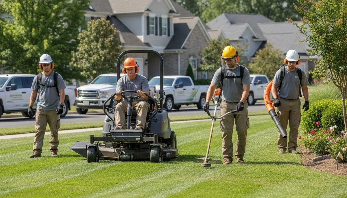 Arbor Tree Care lawn service team maintaining a healthy yard in Albany, GA