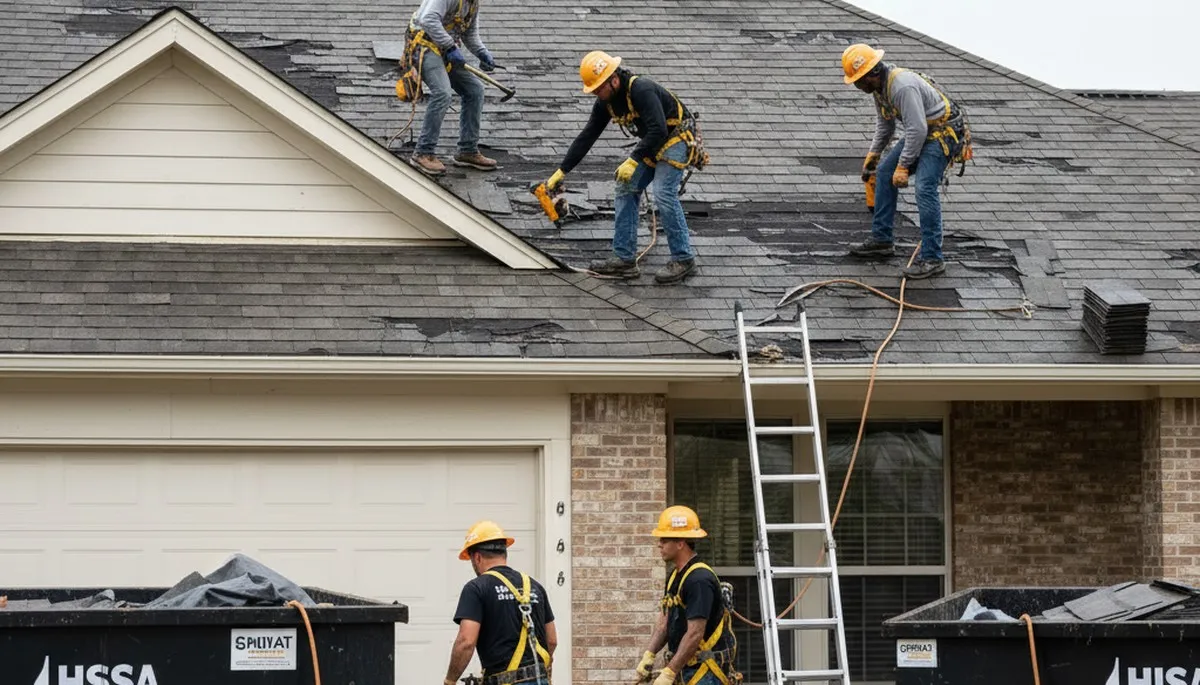 Storm damage cleanup crew removing fallen trees and debris in Albany, GA