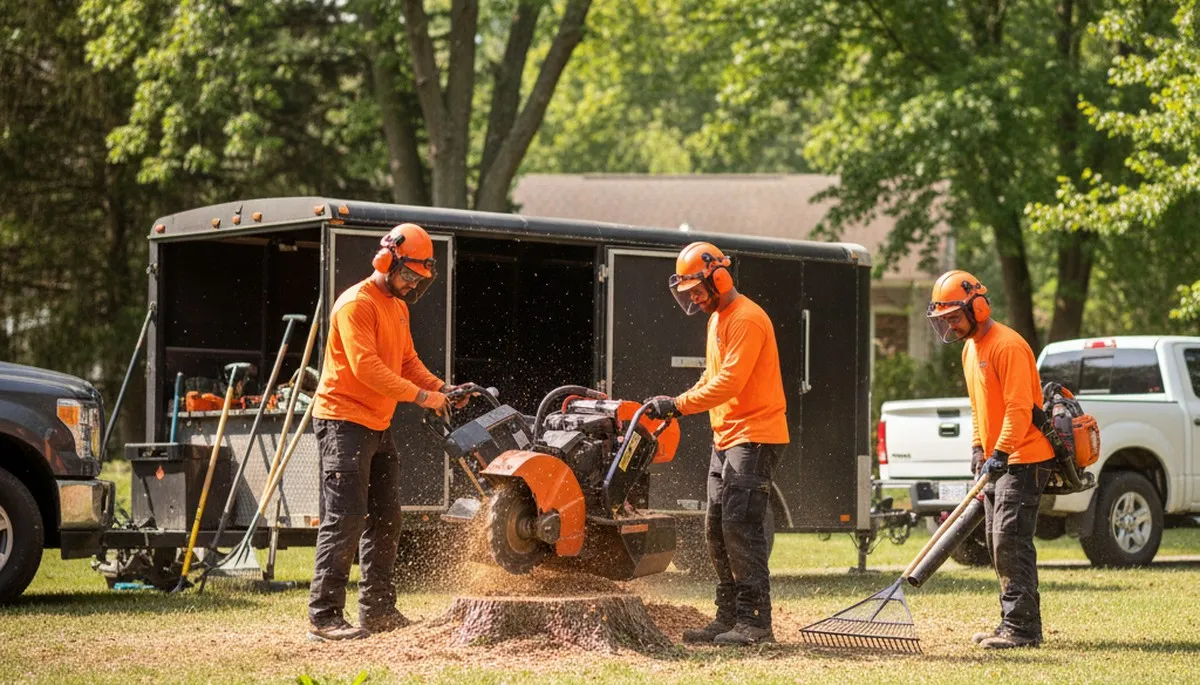 Stump removal service in Albany, GA for safe, thorough tree stump grinding and yard cleanup