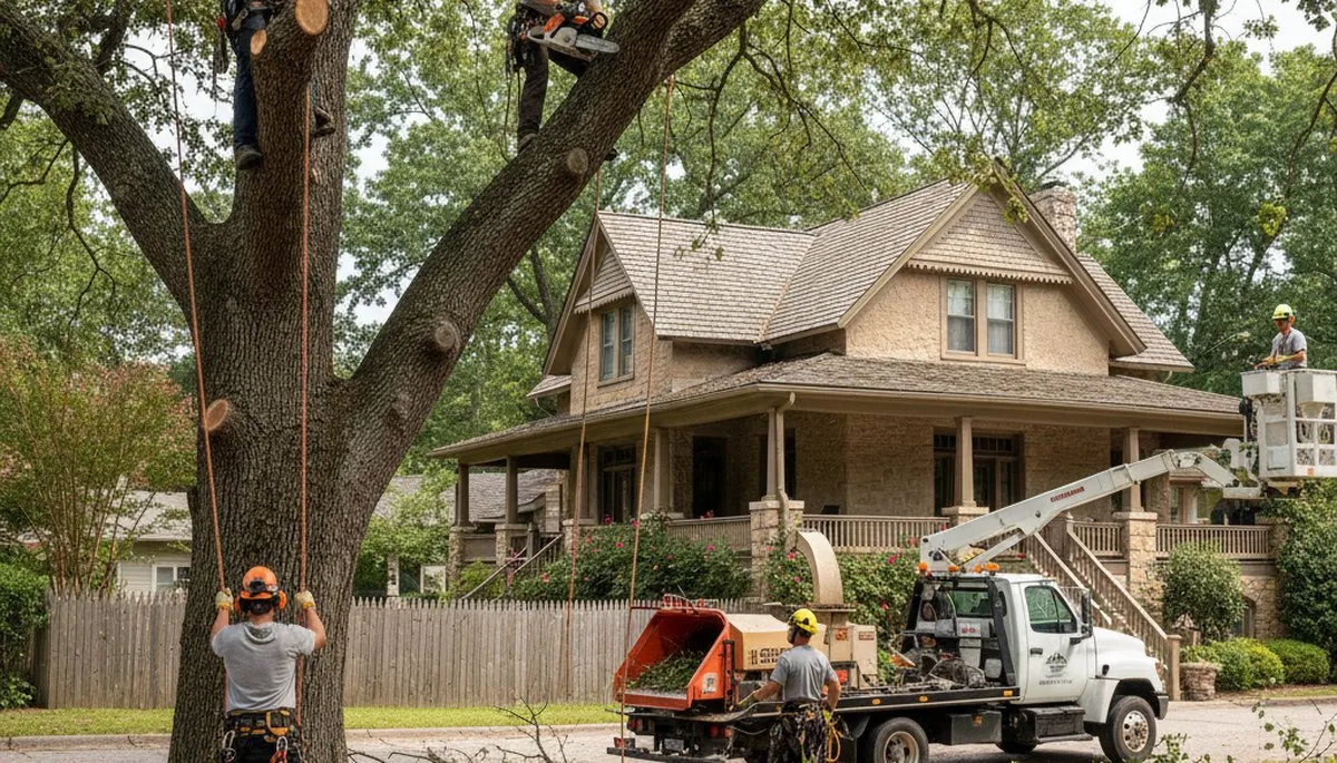 Tree service crew in Albany, GA providing professional tree trimming and removal services