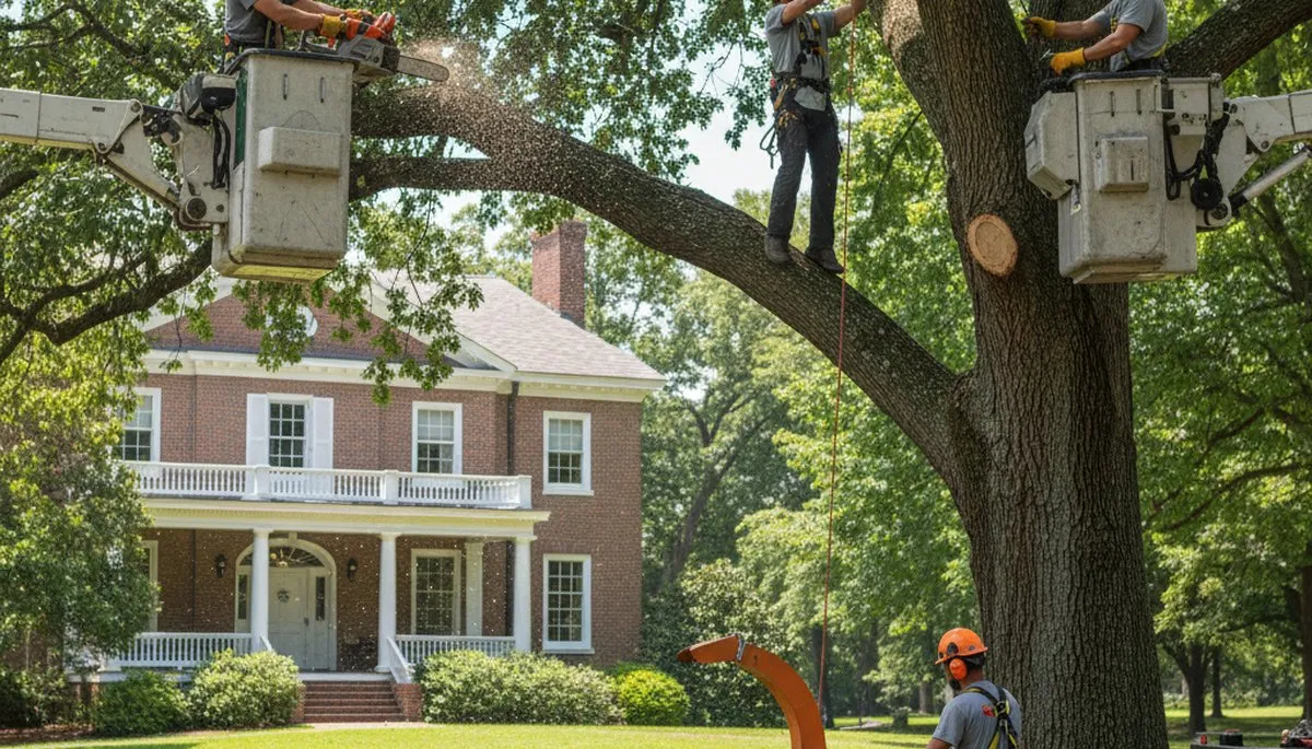 Tree service crew in Albany, GA handling professional tree removal and trimming