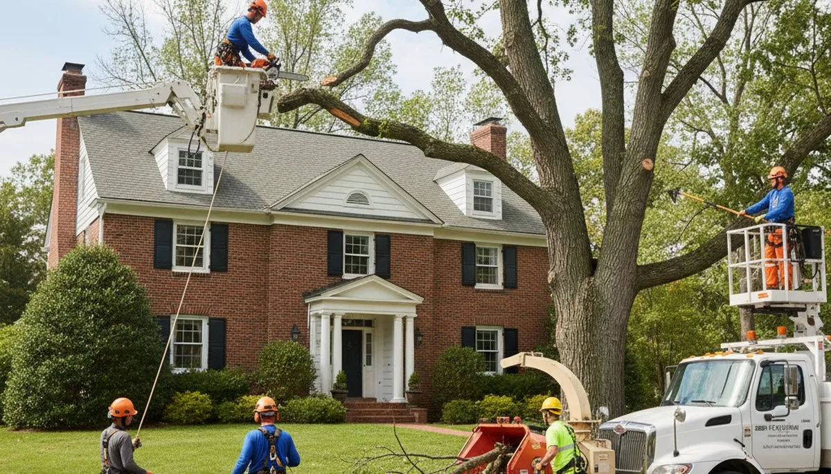Tree service crew in Albany, GA providing professional tree removal and trimming services