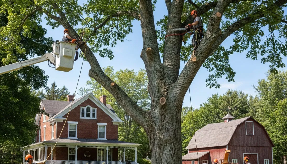 Tree service crew in Albany, GA providing professional tree removal and trimming services