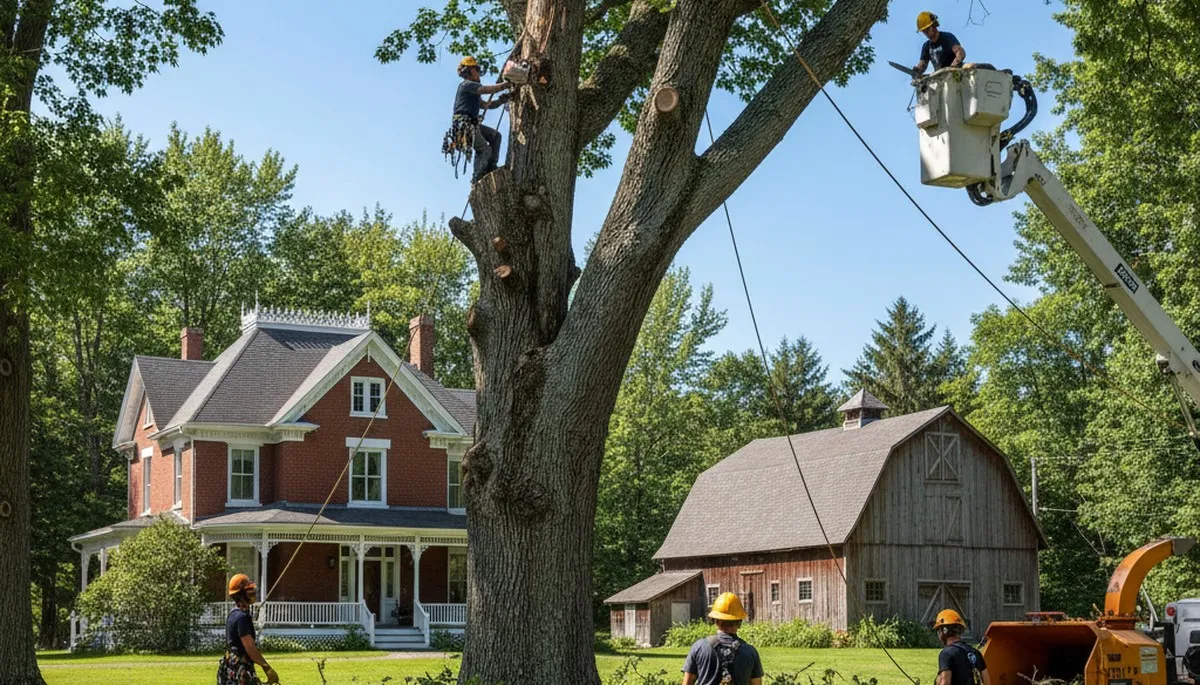 Tree service crew in Albany, GA providing professional tree removal and trimming services