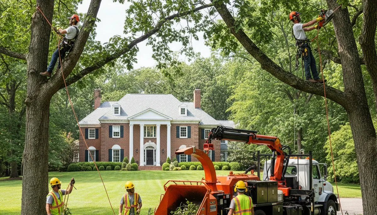 Tree service crew in Albany, GA providing safe tree removal and trimming services