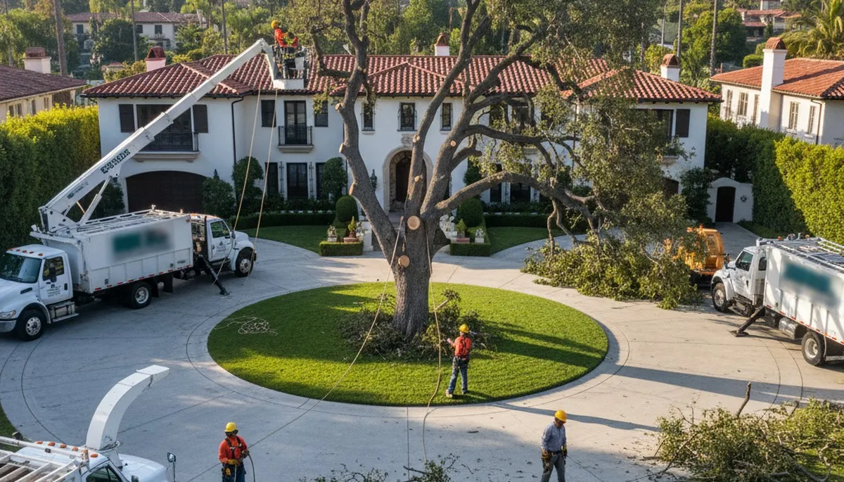 Tree service crew in Albany, GA providing professional tree care and removal for local properties