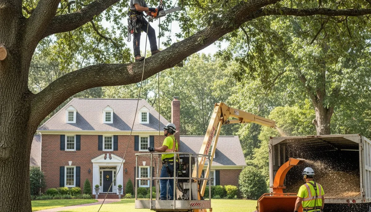 Tree service crew in Albany, GA providing professional tree trimming and removal services