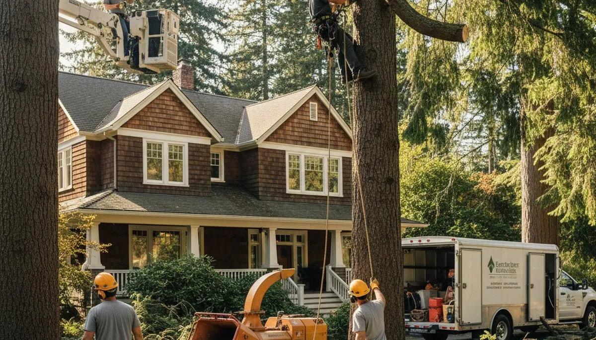 Tree service crew in Albany, GA providing professional tree removal and trimming services
