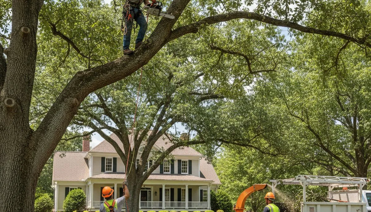Tree service crew in Albany, GA providing professional tree removal and trimming services