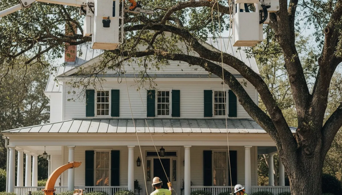 Tree service crew in Albany, GA providing professional tree trimming and removal services